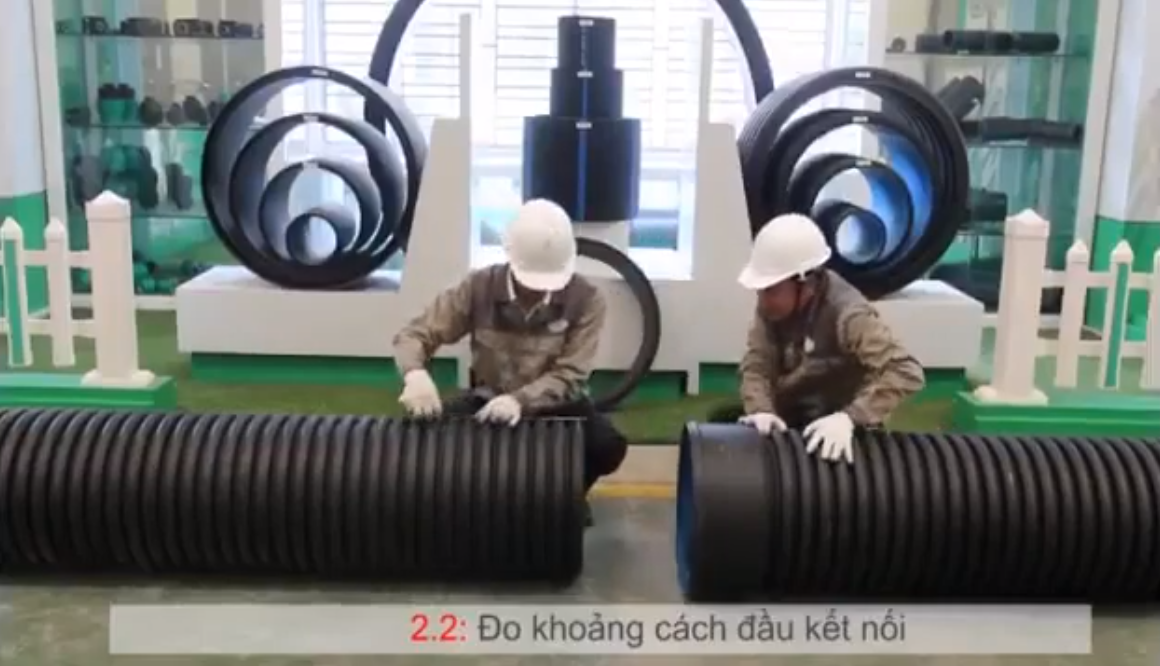 Đo khoảng cách cần để kết nối của ống